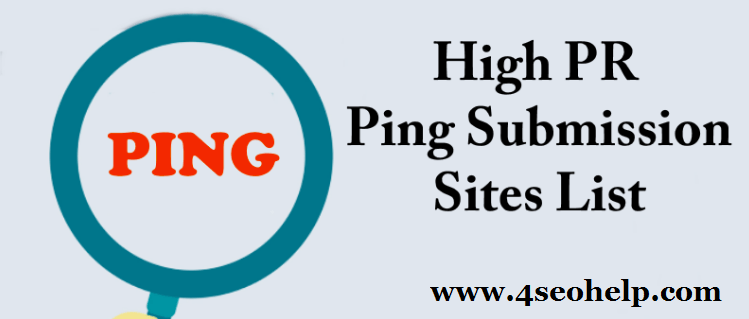 List of High DA Ping Submission Sites List