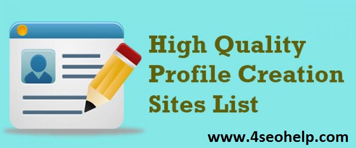 New Do Follow Profile Creation Sites List Free 2018-2019