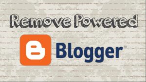 Remove "Powered by Blogger"