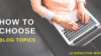 How to choose blog topics