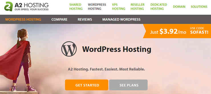 a2 hosting wordpress hosting