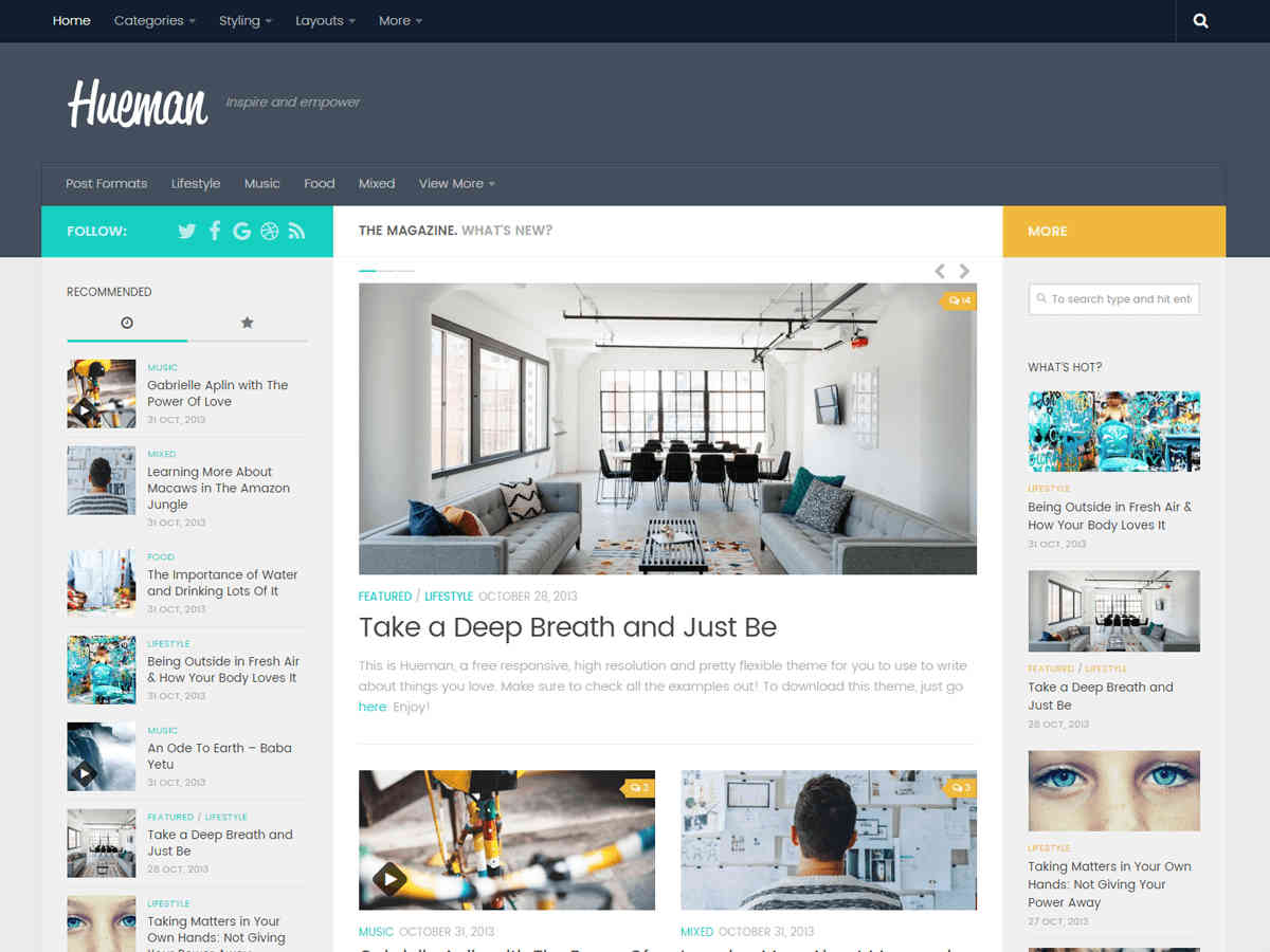 hueman wordpress theme