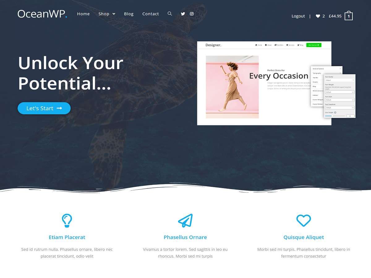 oceanwp wordpress theme