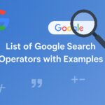 List of Google Search Operators