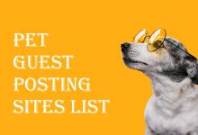 Pet Guest Posting Sites List