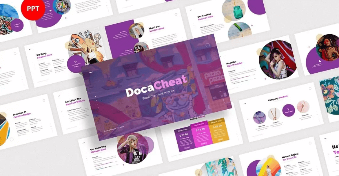 DocaCheat Creative Pitch Deck Presentation