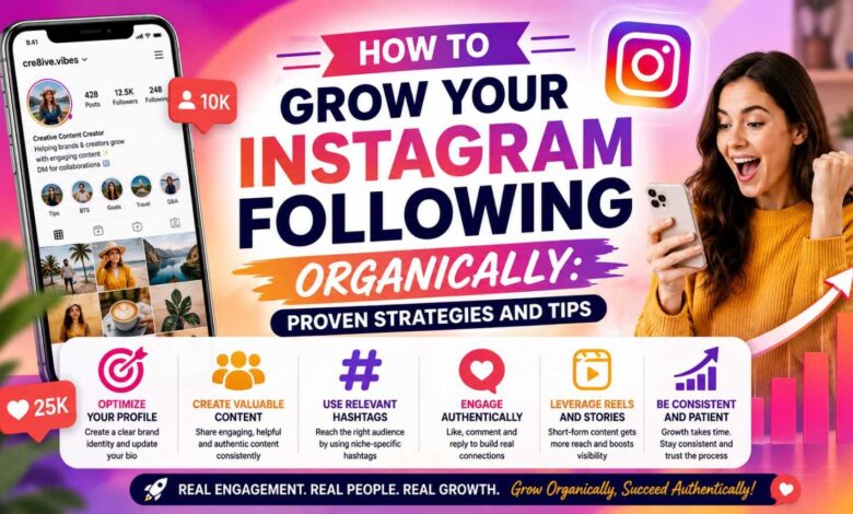 Grow your Instagram Following Organically