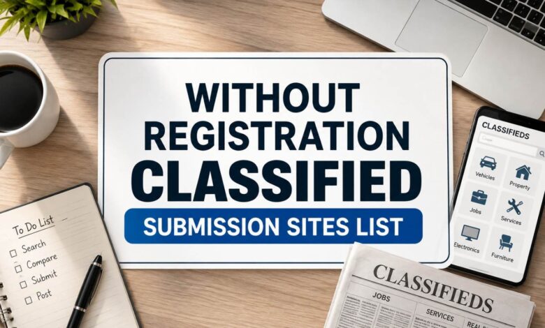 Without Registration Classified Submission Sites List