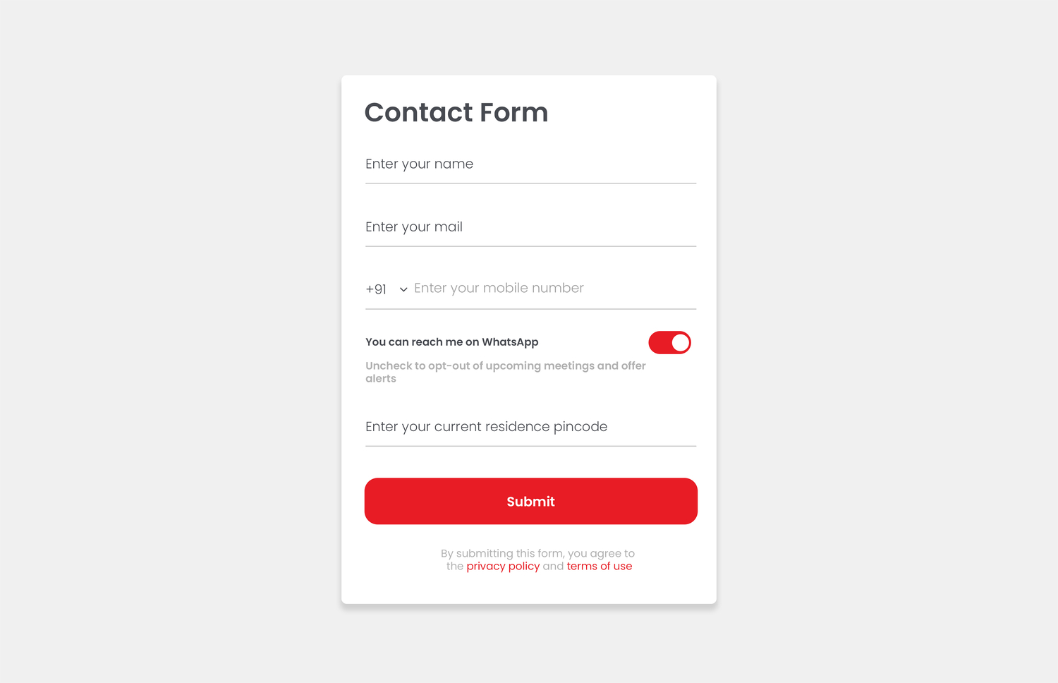 Contact Form