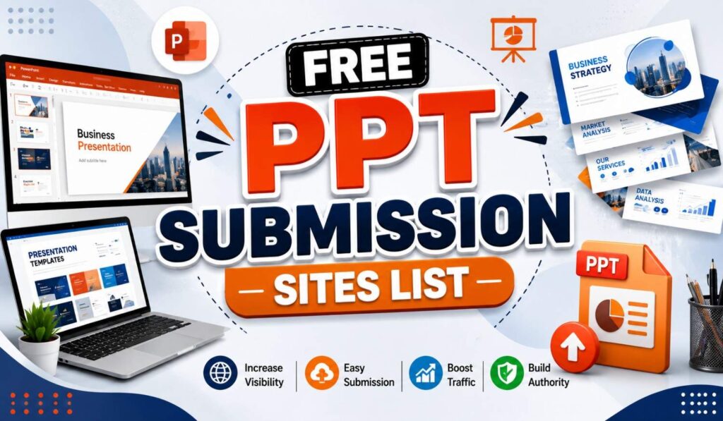 Free PPT Submission Sites List for Presentation Sharing and SEO