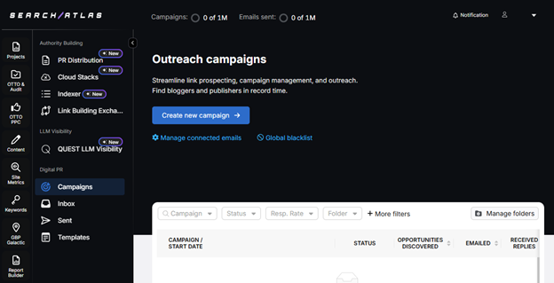 Search Atlas Outreach Tools