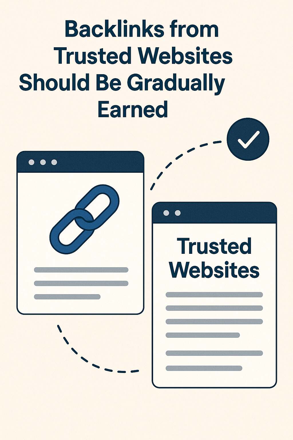 Backlinks from Trusted Websites Should Be Gradually Earned