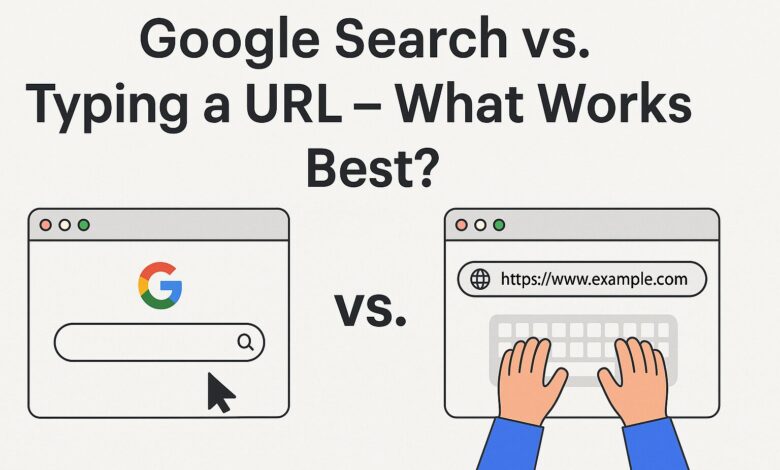 Google Search vs Typing a URL
