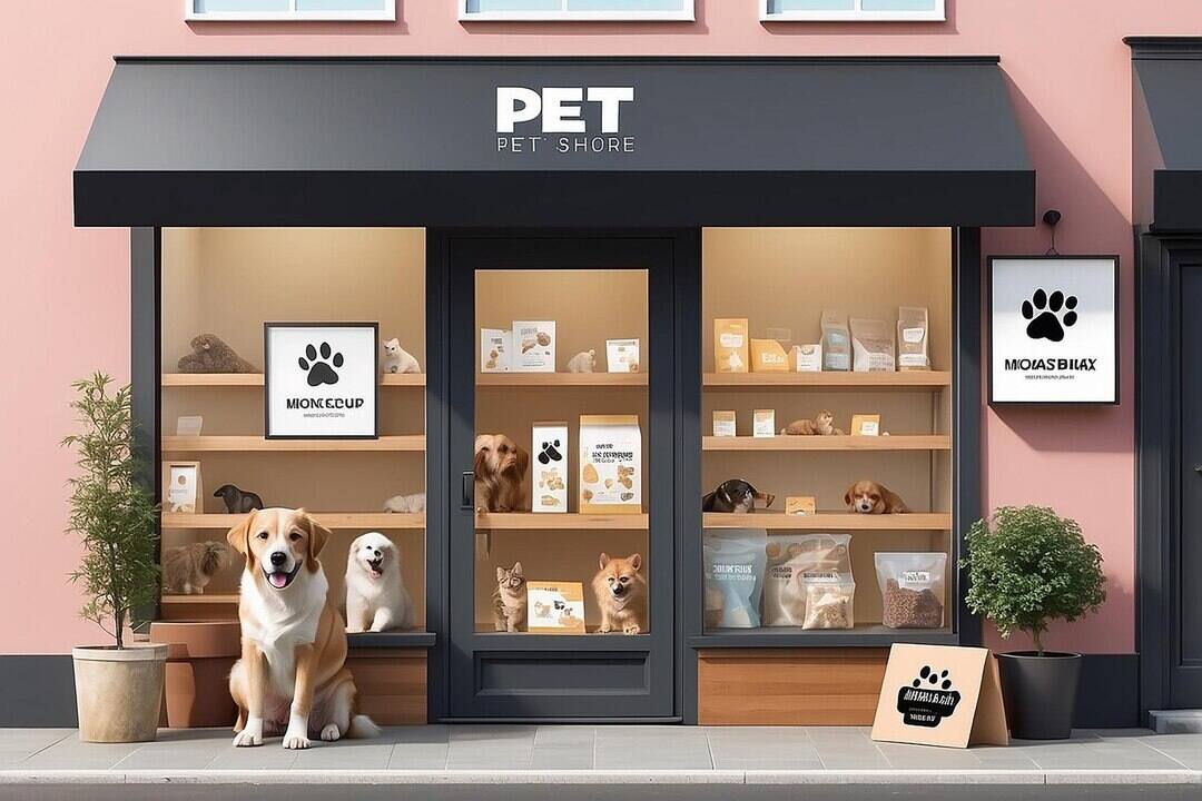 Pet Store Window Displays