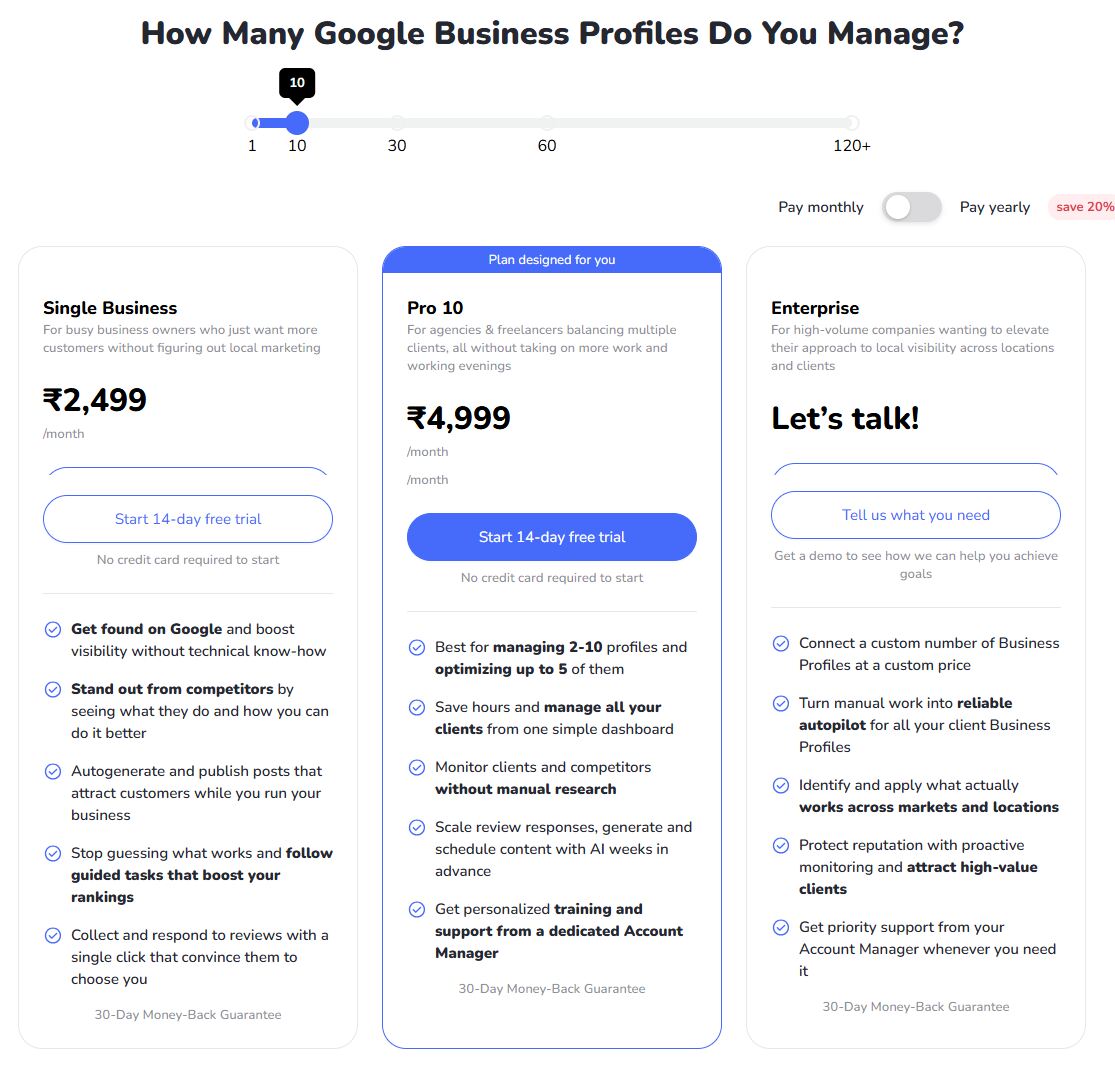Localo Pricing and Plans
