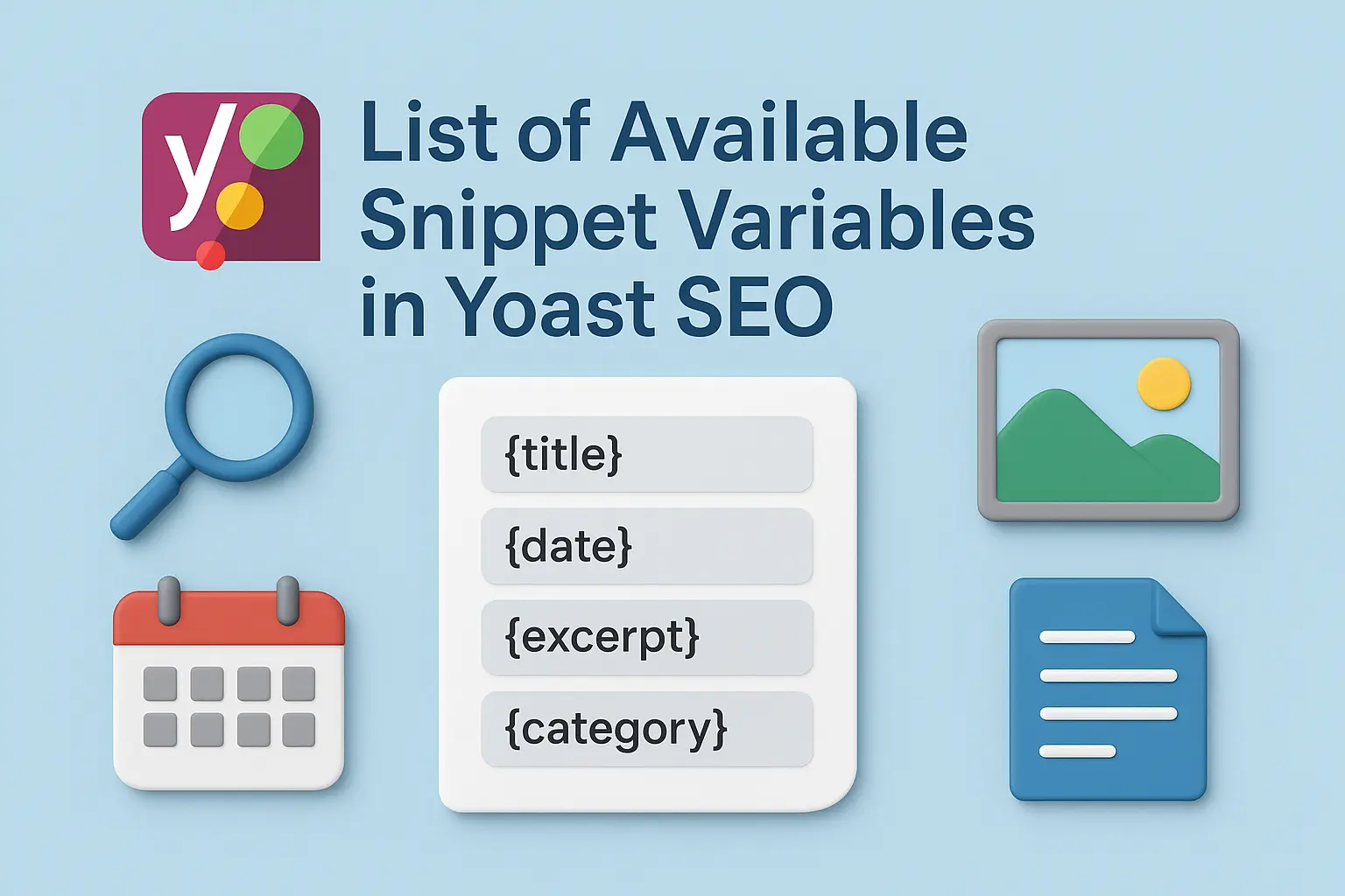 List of Available Snippet Variables in Yoast SEO for Optimized Content - 4 SEO Help