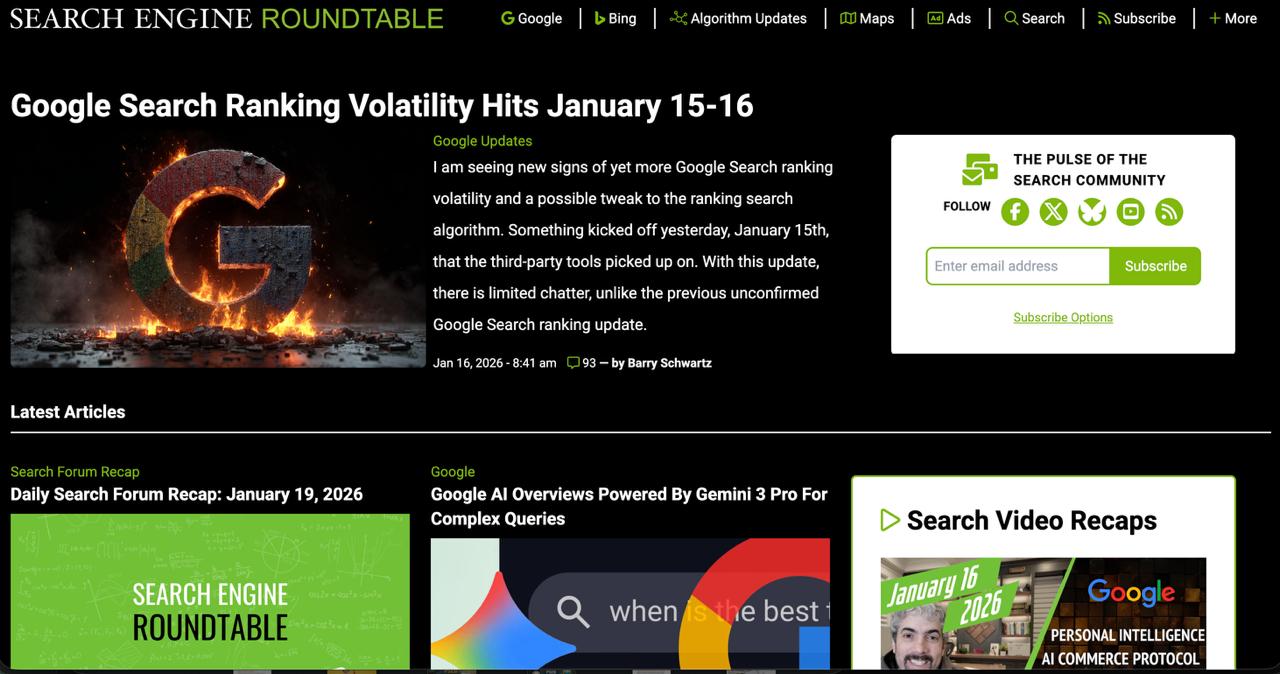 Search Engine Roundtable