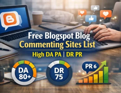Free Blogspot Blog Commenting Sites List