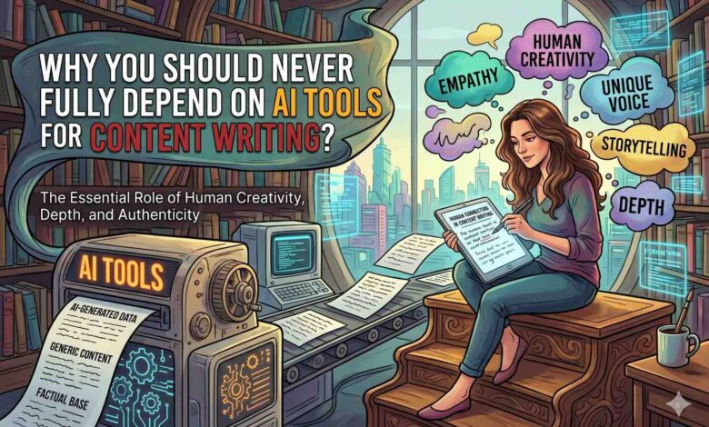 why you should never fully depend on AI tools for content writing